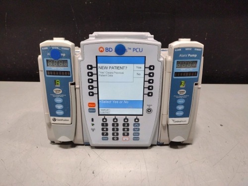 ALARIS PCU 8015 SERIES INFUSION PUMP WITH 8100 SERIES MODULES