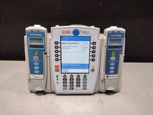 ALARIS PCU 8015 SERIES INFUSION PUMP WITH 8100 SERIES MODULES