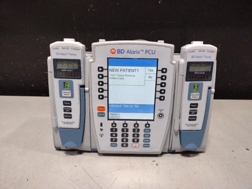ALARIS PCU 8015 SERIES INFUSION PUMP WITH 8100 SERIES MODULES