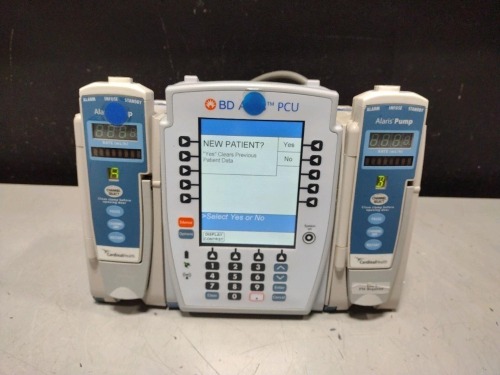 ALARIS PCU 8015 SERIES INFUSION PUMP WITH 8100 SERIES MODULES