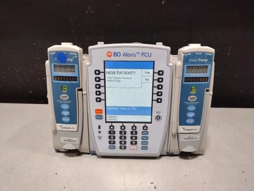ALARIS PCU 8015 SERIES INFUSION PUMP WITH 8100 SERIES MODULES