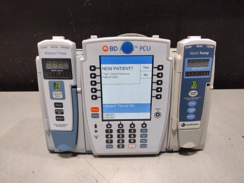 ALARIS PCU 8015 SERIES INFUSION PUMP WITH 8100 SERIES MODULES