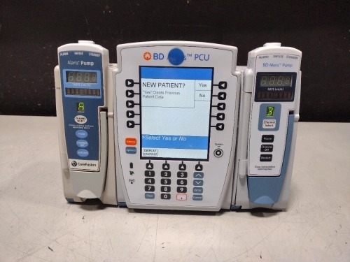ALARIS PCU 8015 SERIES INFUSION PUMP WITH 8100 SERIES MODULES
