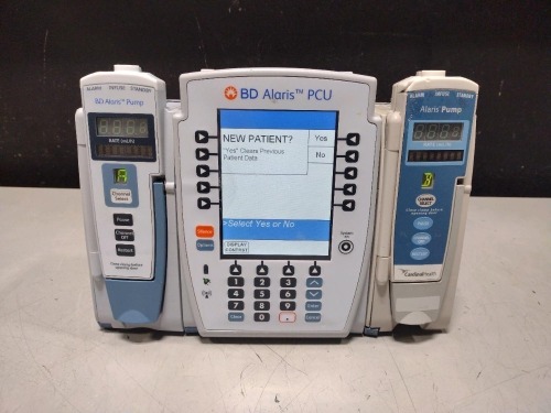 ALARIS PCU 8015 SERIES INFUSION PUMP WITH 8100 SERIES MODULES