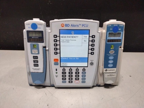 ALARIS PCU 8015 SERIES INFUSION PUMP WITH 8100 SERIES MODULES