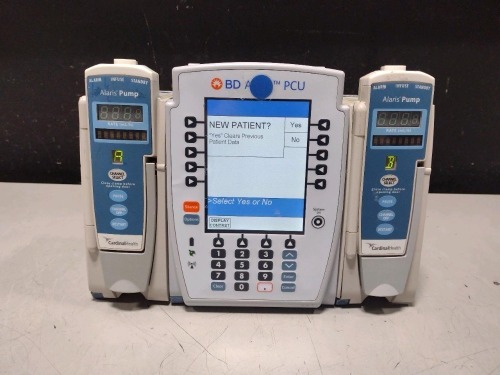 ALARIS PCU 8015 SERIES INFUSION PUMP WITH 8100 SERIES MODULES