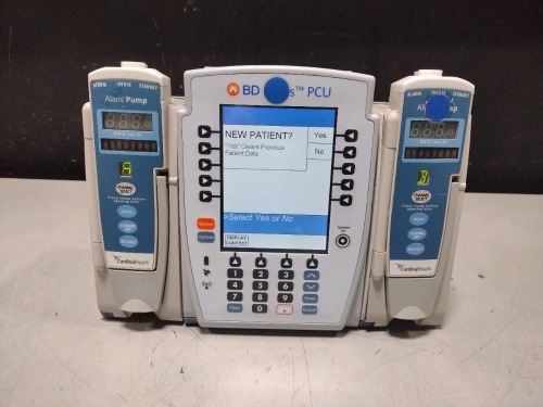 ALARIS PCU 8015 SERIES INFUSION PUMP WITH 8100 SERIES MODULES