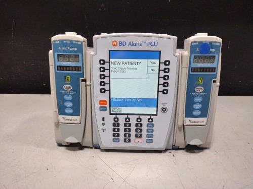 ALARIS PCU 8015 SERIES INFUSION PUMP WITH 8100 SERIES MODULES