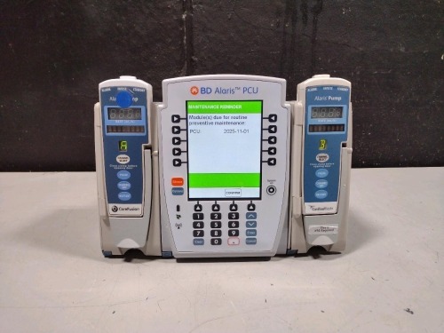 ALARIS PCU 8015 SERIES INFUSION PUMP WITH 8100 SERIES MODULES