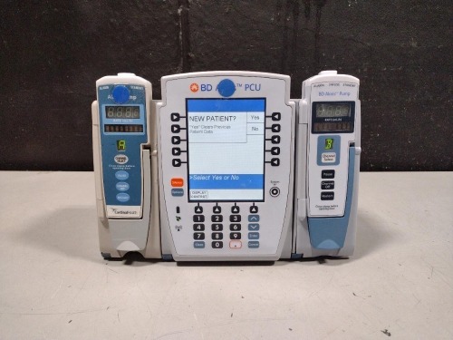 ALARIS PCU 8015 SERIES INFUSION PUMP WITH 8100 SERIES MODULES