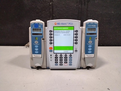 ALARIS PCU 8015 SERIES INFUSION PUMP WITH 8100 SERIES MODULES