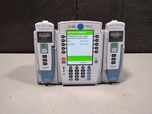 ALARIS PCU 8015 SERIES INFUSION PUMP WITH 8100 SERIES MODULES
