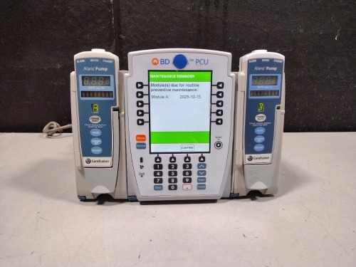 ALARIS PCU 8015 SERIES INFUSION PUMP WITH 8100 SERIES MODULES