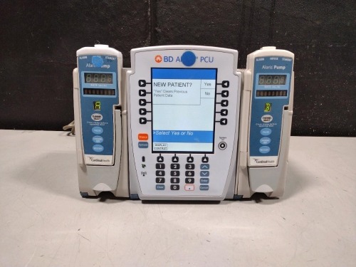 ALARIS PCU 8015 SERIES INFUSION PUMP WITH 8100 SERIES MODULES