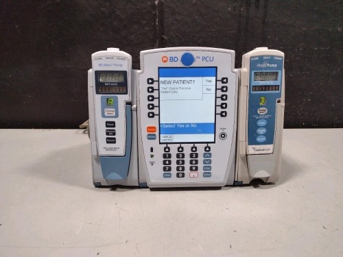 ALARIS PCU 8015 SERIES INFUSION PUMP WITH 8100 SERIES MODULES