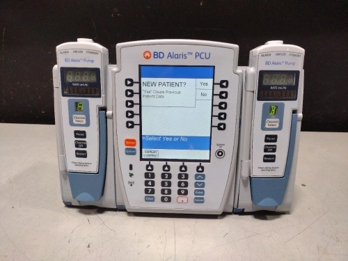 ALARIS PCU 8015 SERIES INFUSION PUMP WITH 8100 SERIES MODULES