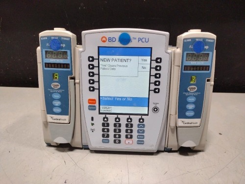 ALARIS PCU 8015 SERIES INFUSION PUMP WITH 8100 SERIES MODULES