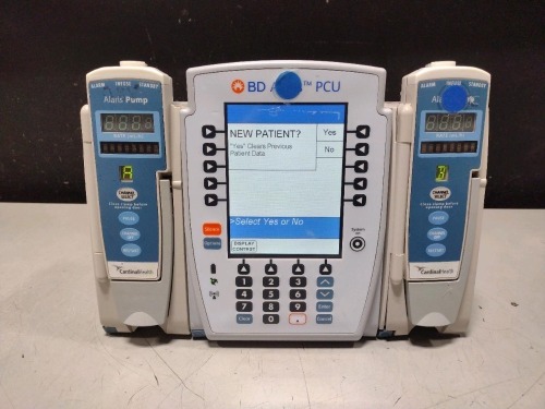 ALARIS PCU 8015 SERIES INFUSION PUMP WITH 8100 SERIES MODULES