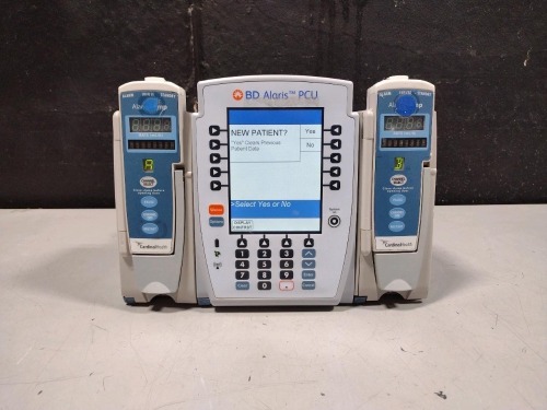 ALARIS PCU 8015 SERIES INFUSION PUMP WITH 8100 SERIES MODULES