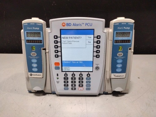 ALARIS PCU 8015 SERIES INFUSION PUMP WITH 8100 SERIES MODULES
