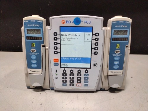 ALARIS PCU 8015 SERIES INFUSION PUMP WITH 8100 SERIES MODULES