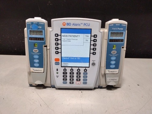ALARIS PCU 8015 SERIES INFUSION PUMP WITH 8100 SERIES MODULES