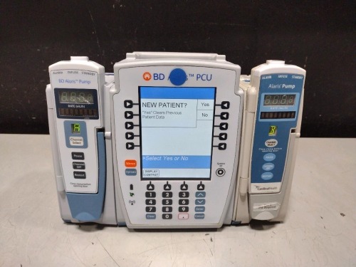 ALARIS PCU 8015 SERIES INFUSION PUMP WITH 8100 SERIES MODULES