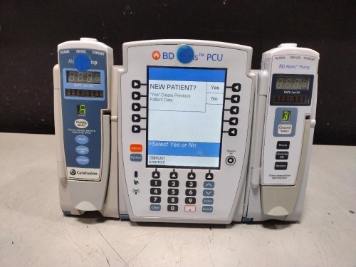 ALARIS PCU 8015 SERIES INFUSION PUMP WITH 8100 SERIES MODULES