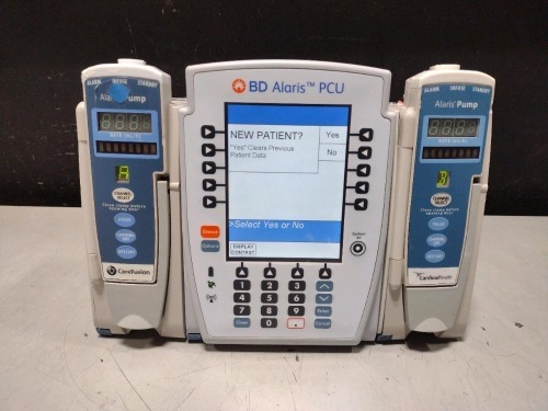 ALARIS PCU 8015 SERIES INFUSION PUMP WITH 8100 SERIES MODULES