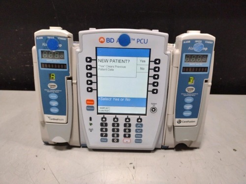 ALARIS PCU 8015 SERIES INFUSION PUMP WITH 8100 SERIES MODULES