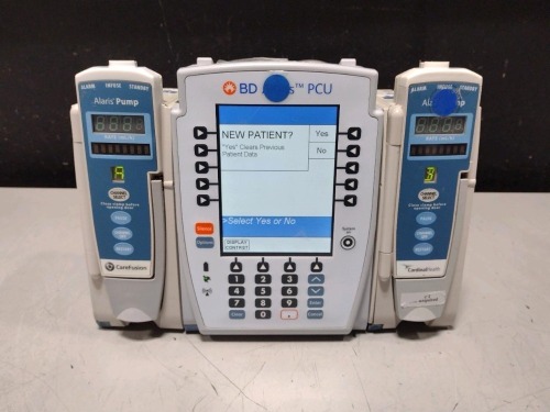 ALARIS PCU 8015 SERIES INFUSION PUMP WITH 8100 SERIES MODULES