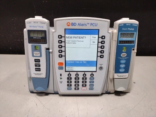 ALARIS PCU 8015 SERIES INFUSION PUMP WITH 8100 SERIES MODULES