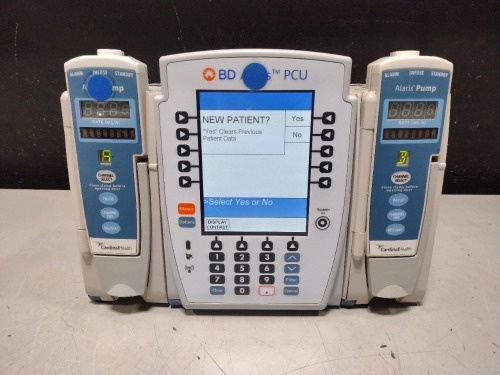 ALARIS PCU 8015 SERIES INFUSION PUMP WITH 8100 SERIES MODULES