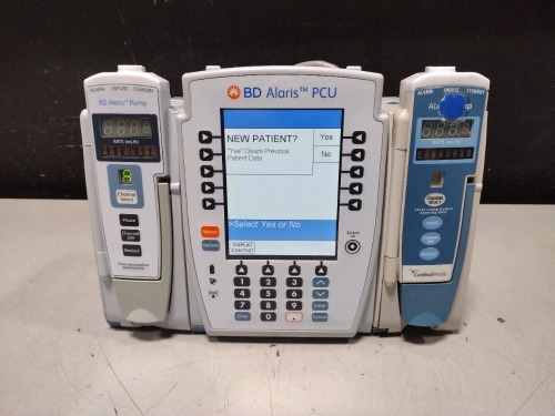 ALARIS PCU 8015 SERIES INFUSION PUMP WITH 8100 SERIES MODULES