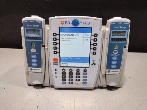 ALARIS PCU 8015 SERIES INFUSION PUMP WITH 8100 SERIES MODULES