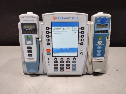 ALARIS PCU 8015 SERIES INFUSION PUMP WITH 8100 SERIES MODULES