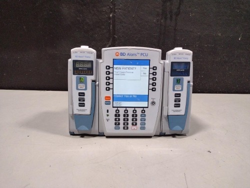 ALARIS PCU 8015 SERIES INFUSION PUMP WITH 8100 SERIES MODULES