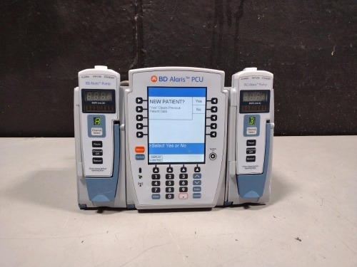ALARIS PCU 8015 SERIES INFUSION PUMP WITH 8100 SERIES MODULES
