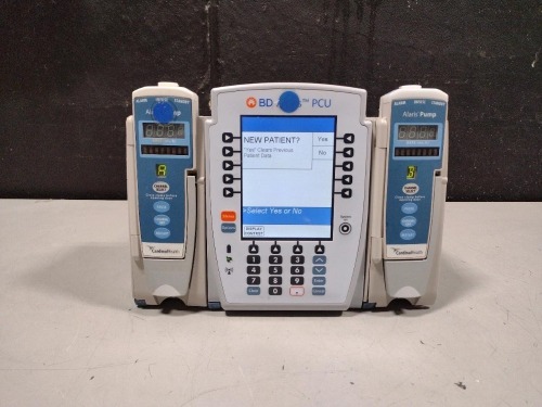 ALARIS PCU 8015 SERIES INFUSION PUMP WITH 8100 SERIES MODULES
