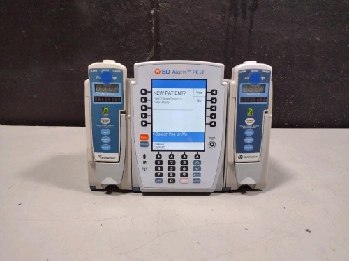 ALARIS PCU 8015 SERIES INFUSION PUMP WITH 8100 SERIES MODULES
