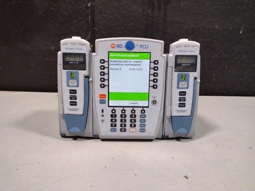 ALARIS PCU 8015 SERIES INFUSION PUMP WITH 8100 SERIES MODULES