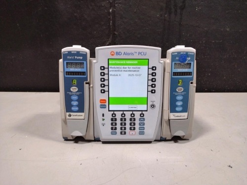ALARIS PCU 8015 SERIES INFUSION PUMP WITH 8100 SERIES MODULES