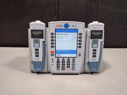 ALARIS PCU 8015 SERIES INFUSION PUMP WITH 8100 SERIES MODULES