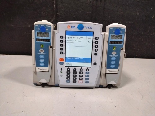 ALARIS PCU 8015 SERIES INFUSION PUMP WITH 8100 SERIES MODULES