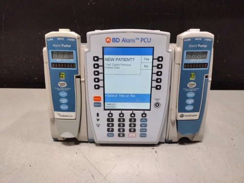 ALARIS PCU 8015 SERIES INFUSION PUMP WITH 8100 SERIES MODULES