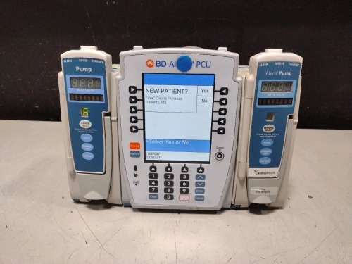 ALARIS PCU 8015 SERIES INFUSION PUMP WITH 8100 SERIES MODULES