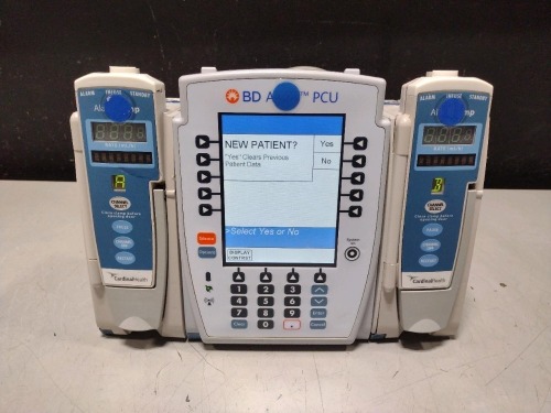 ALARIS PCU 8015 SERIES INFUSION PUMP WITH 8100 SERIES MODULES