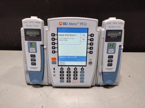 ALARIS PCU 8015 SERIES INFUSION PUMP WITH 8100 SERIES MODULES