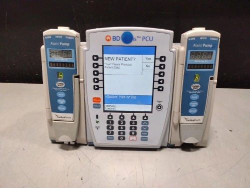 ALARIS PCU 8015 SERIES INFUSION PUMP WITH 8100 SERIES MODULES