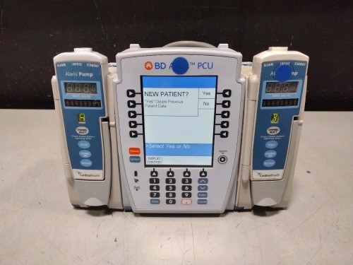 ALARIS PCU 8015 SERIES INFUSION PUMP WITH 8100 SERIES MODULES